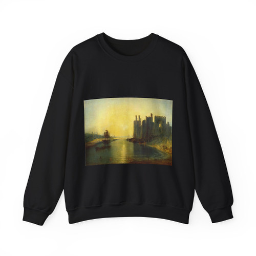 TURNER, Joseph Mallord William - Caernarvon Castle (Artwork) Crewneck Sweatshirt