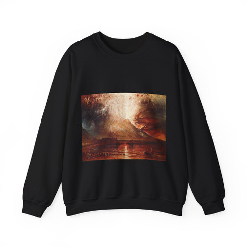 TURNER, Joseph Mallord William - Eruption of Vesuvius (Artwork) Crewneck Sweatshirt