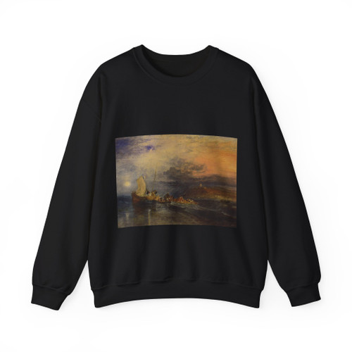 TURNER, Joseph Mallord William - Folkestone from the Sea (Artwork) Crewneck Sweatshirt