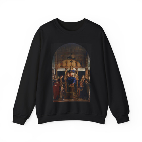 BASTIANI, Lazzaro - St Veneranda Enthroned (Artwork) Crewneck Sweatshirt