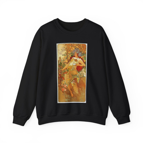 MUCHA, Alphonse Maria - 124 (Artwork) Crewneck Sweatshirt