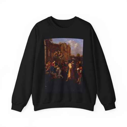 POELENBURGH, Cornelis van - Adoration of ihe Magi (Artwork) Crewneck Sweatshirt
