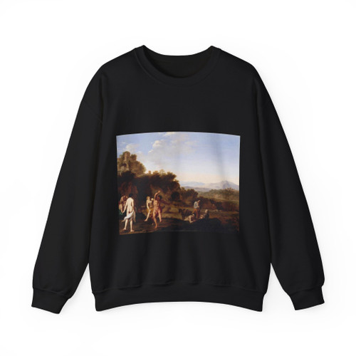 POELENBURGH, Cornelis van - Italianate Landscape with Dancing Figures (Artwork) Crewneck Sweatshirt