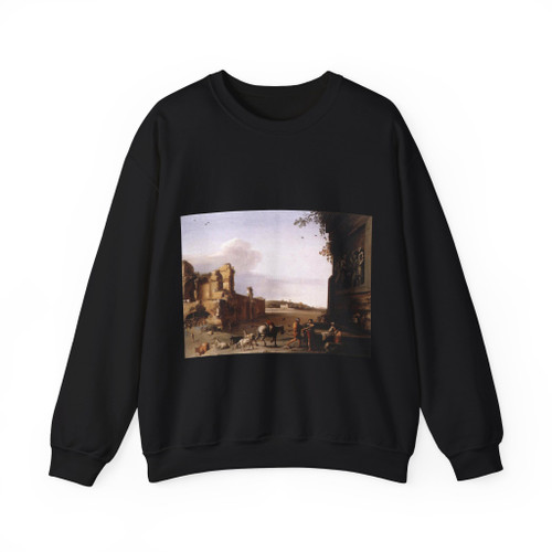 POELENBURGH, Cornelis van - Ruins of Ancient Rome (Artwork) Crewneck Sweatshirt