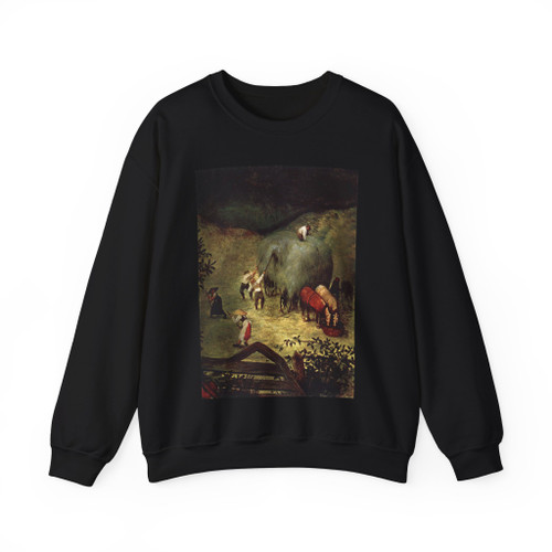 BRUEGEL, Pieter the Elder - 07.Months Series - Haymaking (detail) (Artwork) Crewneck Sweatshirt