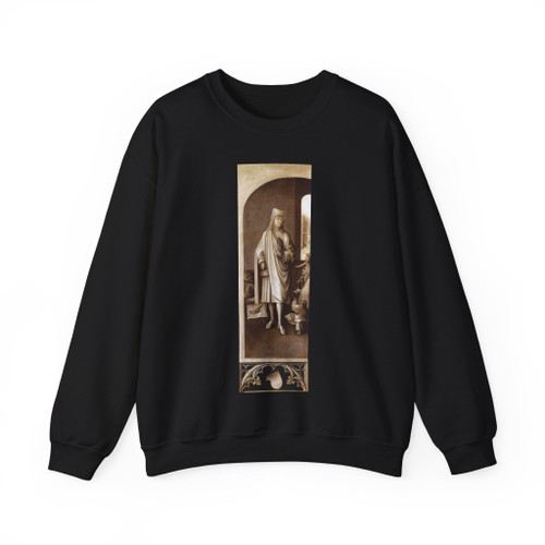 BOSCH, Hieronymus - Triptych of Last Judgement (right outer wing) (Artwork) Crewneck Sweatshirt