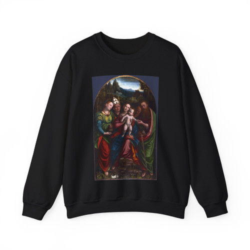 LANINO, Bernardino - The Madonna and Child with Saints (Artwork) Crewneck Sweatshirt