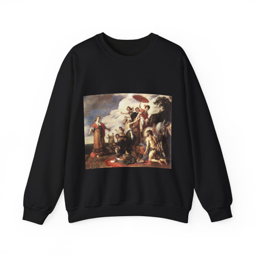 LASTMAN, Pieter Pietersz - Odysseus and Nausicaa (Artwork) Crewneck Sweatshirt