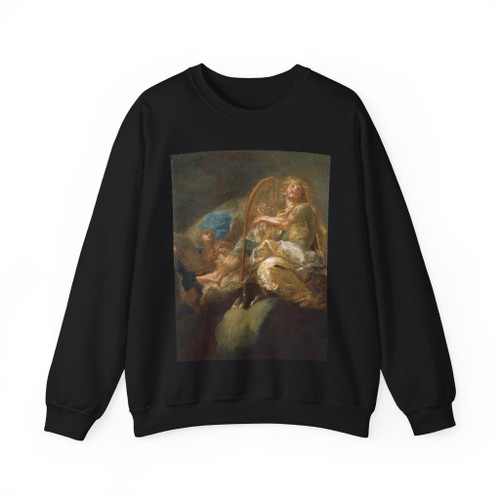 PO, Giacomo del - King David Playing the Harp (Artwork) Crewneck Sweatshirt