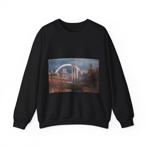 TURNER, Joseph Mallord William - Rome The Forum with a Rainbow (Artwork) Crewneck Sweatshirt