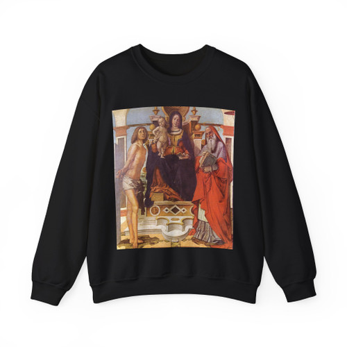 MONTAGNA, Bartolomeo - The Virgin St Sebastiano and St Girolamo (Artwork) Crewneck Sweatshirt