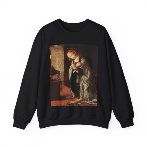 LEONARDO da Vinci - Annunciation (detail)5 (Artwork) Crewneck Sweatshirt