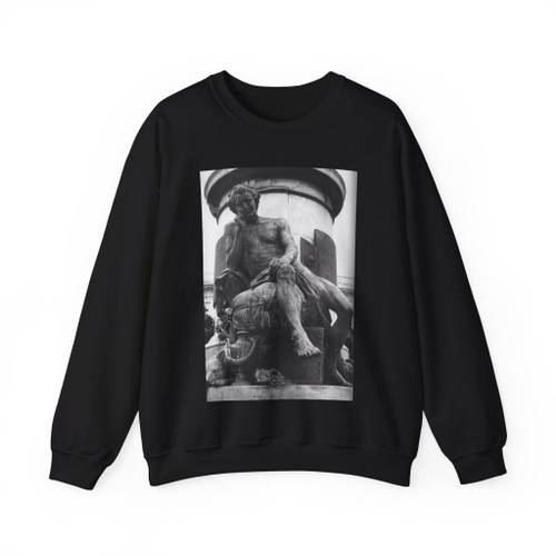 PIGALLE, Jean-Baptiste - Monument to Louis XV (detail) (Artwork) Crewneck Sweatshirt