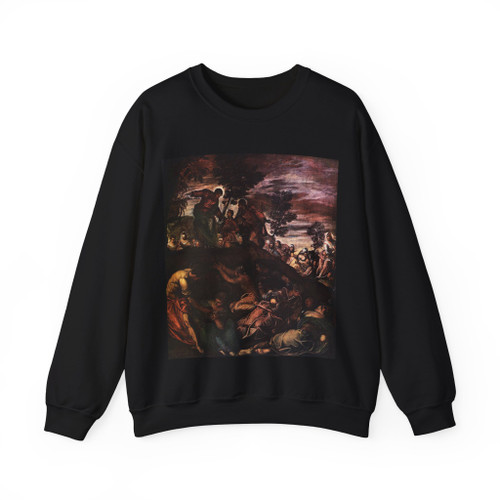 TINTORETTO, Jacopo Robusti - The Miracle of the Loaves and Fishes (Artwork) Crewneck Sweatshirt