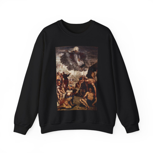 TINTORETTO, Jacopo Robusti - The Miracle of St Augustine (Artwork) Crewneck Sweatshirt