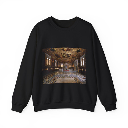 TINTORETTO, Jacopo Robusti - View of the Sala Superiore (Artwork) Crewneck Sweatshirt
