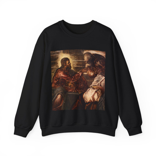 TINTORETTO, Jacopo Robusti - The Last Supper (detail)2 (Artwork) Crewneck Sweatshirt