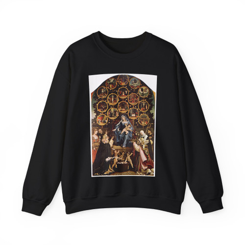 LOTTO, Lorenzo -1531--Madonna of the Rosary (Artwork) Crewneck Sweatshirt