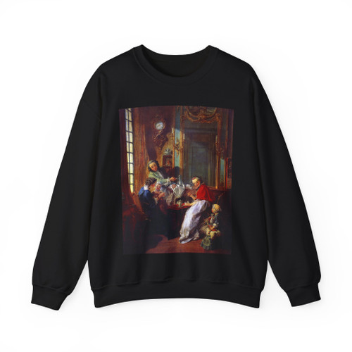 BOUCHER, Francois - 1. until 1749 - The Afternoon Meal (Artwork) Crewneck Sweatshirt