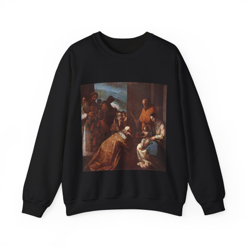 CAJES, Eugenio - The Adoration of the Magi (Artwork) Crewneck Sweatshirt