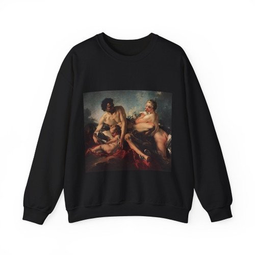 BOUCHER, Francois - 1. until 1749 - The Education of Cupid (Artwork) Crewneck Sweatshirt