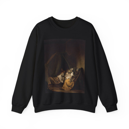 CHODOWIECKI, Daniel Nikolaus - The Lying-in Room (1) (Artwork) Crewneck Sweatshirt