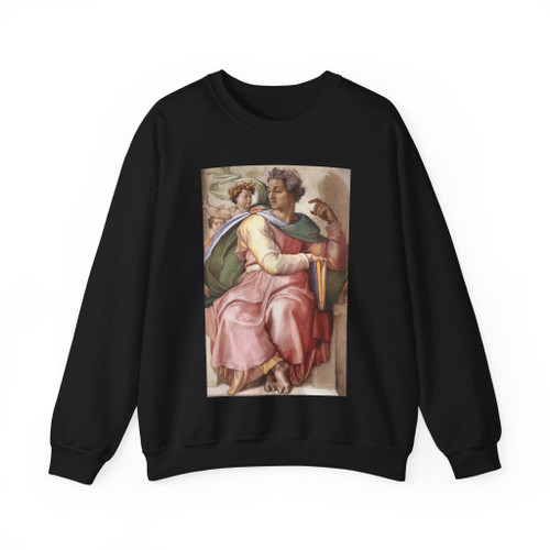 MICHELANGELO, Buonarroti - Isaiah (detail) (Artwork) Crewneck Sweatshirt