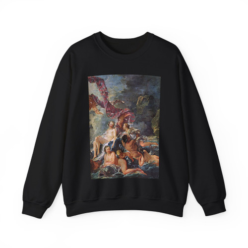 BOUCHER, Francois - The Triumph of Venus, detail (Artwork) Crewneck Sweatshirt