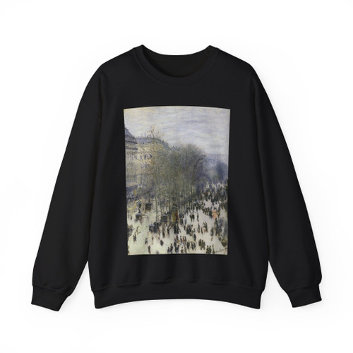 MONET, Claude - Boulevard des Capucines (Artwork) Crewneck Sweatshirt
