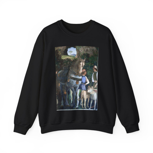 MANTEGNA, Andrea - DucalPalace- Suite of Cardinal Francesco (detail) (Artwork) Crewneck Sweatshirt