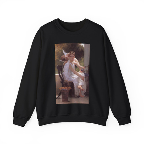Bouguereau_Work_Interrupted (Artwork) Crewneck Sweatshirt
