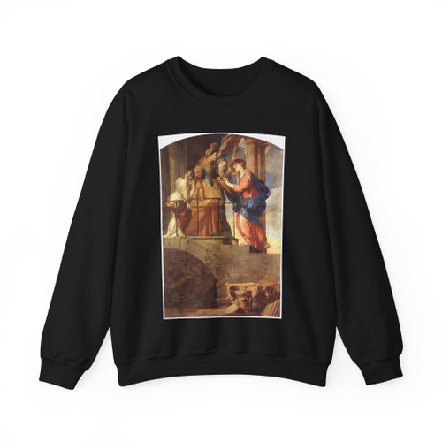 PUGET, Pierre -painting- The Visitation (Artwork) Crewneck Sweatshirt