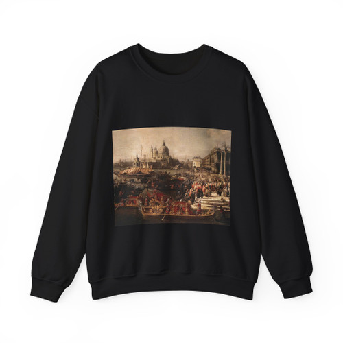 CANALETTO - Arrival of the French Ambassador in Venice (detail) (Artwork) Crewneck Sweatshirt