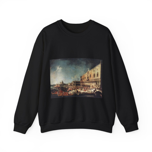 CANALETTO - Arrival of the French Ambassador in Venice (Artwork) Crewneck Sweatshirt