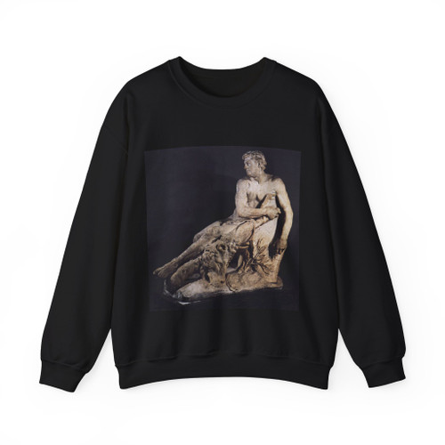 PUGET, Pierre -sculptures- Hercules at Rest (Artwork) Crewneck Sweatshirt