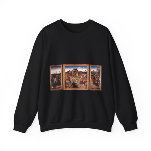 BOUTS, Dieric the Elder - The Justice of Emperor III - St Hippolyte Triptych (Artwork) Crewneck Sweatshirt