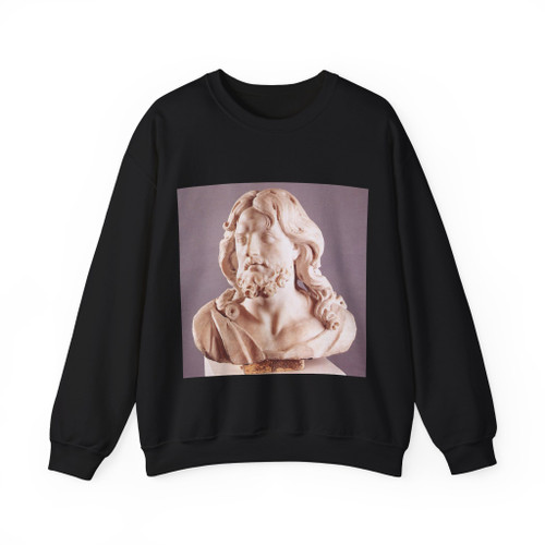 PUGET, Pierre -sculptures- Salvator Mundi (Artwork) Crewneck Sweatshirt