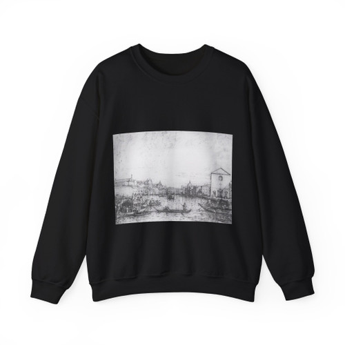 CANALETTO - Looking North-East from Santa Croce to San Geremia (Artwork) Crewneck Sweatshirt