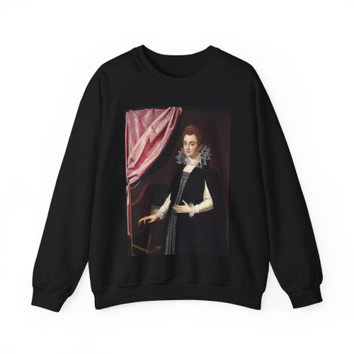 PULZONE, Scipione - Portrait of a Noblewoman (Artwork) Crewneck Sweatshirt