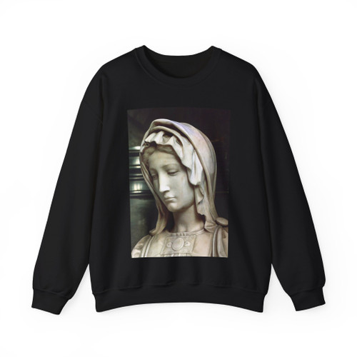 MICHELANGELO, Buonarroti - Madonna and Child (detail) (Artwork) Crewneck Sweatshirt
