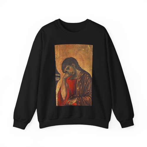 CIMABUE - -crucifixion- Crucifix (detail)2 (Artwork) Crewneck Sweatshirt