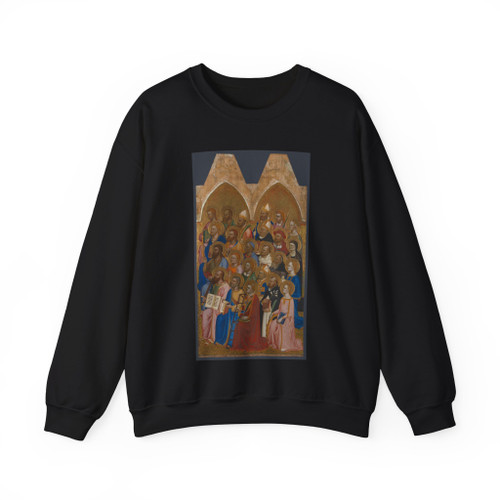 CIONE, Jacopo di - Adoring Saints - Right Main Tier Panel (Artwork) Crewneck Sweatshirt
