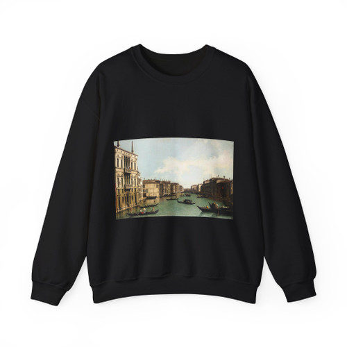 CANALETTO - The Grand Canal, Looking North-East from Palazzo Balbi to the Rialto Bridge (Artwork) Crewneck Sweatshirt