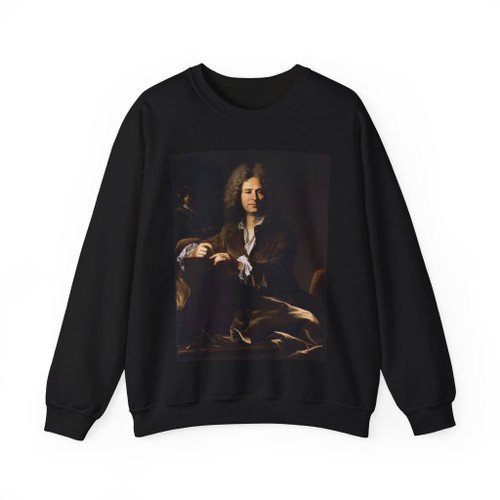 RIGAUD, Hyacinthe - Portrait of Pierre Drevet (Artwork) Crewneck Sweatshirt
