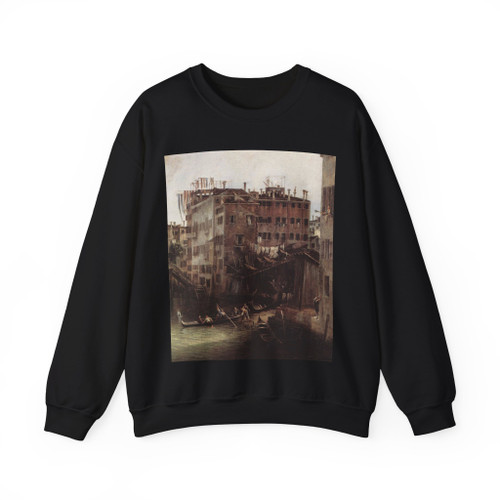 CANALETTO - The Rio dei Mendicanti (detail) (Artwork) Crewneck Sweatshirt