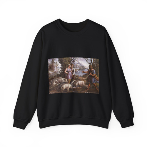 RAFFAELLO Sanzio - Jacob's Encounter with Rachel (Artwork) Crewneck Sweatshirt