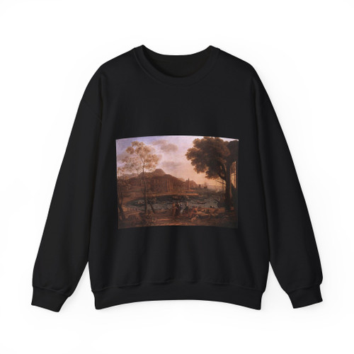 CLAUDE LORRAIN - Harbour Scene with Grieving Heliades (Artwork) Crewneck Sweatshirt