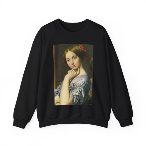 INGRES, Jean-Auguste-Dominique - Louise de Broglie, Countesse d'Haussonville, 1845, de (Artwork) Crewneck Sweatshirt