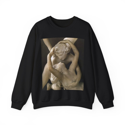 CANOVA, Antonio -until 1799- Amor and Psyche (detail) (Artwork) Crewneck Sweatshirt