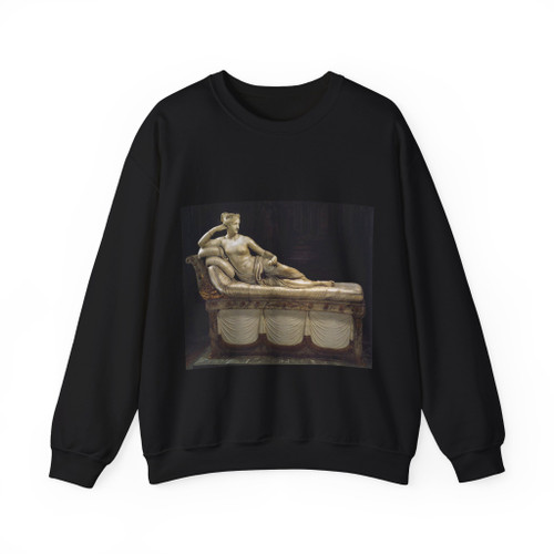CANOVA, Antonio -from 1800- Paolina Borghese as Venus Victrix (Artwork) Crewneck Sweatshirt